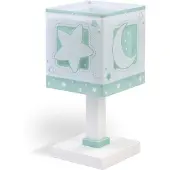 DALBER Kinderzimmer-Tischlampe Moonlight Türkis