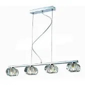 Azzardo Rubic 4 Hängeleuchte, höhenverstellbar, G9 Fassung, 68 cm breit, 120 cm lang