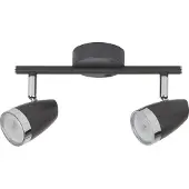 Rabalux LED Spotleuchte Schienensystem Karen aus Metall/ Kunststoff anthrazit grau/ chrom L:15cm B:25,5cm H:8cm