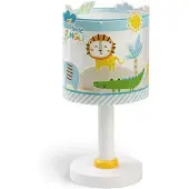 DALBER Kinderzimmer Tischleuchte Little Jungle fluoreszierend E14