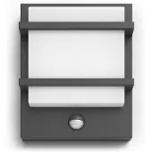 Philips Petronia IR LED Wall Light – Outdoor – IP44 – 2700K – 12W – 1200 Lumen – With Motion Sensor – Anthracite
