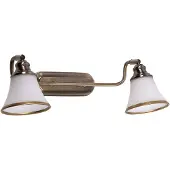 Rabalux 6546 Deckenstrahler 2 Spots Grando, E14, bronze-silber-weiß, Klassisch, 31cm