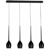 Azzardo Izza Pendelleuchte Schwarz 105 x 120 cm, 4-flammig E14, höhenverstellbar