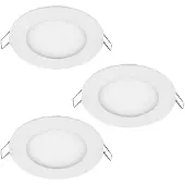 Paulmann Premium Einbauleuchten Set MiniPanel rund LED 2700K 3x5W 18VA 230V/350mA 120mm Ws/Alu
