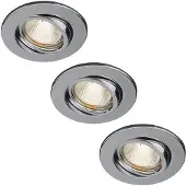 Philips myBathroom Einbauspot 599021116, Einbaustrahler, GU10, 3 Glühbirne(n), Halogen, 2700 K, Chrom
