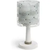 DALBER Kinderzimmer-Tischlampe Clouds sanftes Grau