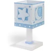 DALBER Kinderzimmer-Tischlampe Moonlight sanftes Blau