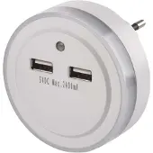 Emos LED Nachtlicht P3313, netzbetrieben, mit 2x USB