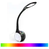 Platinet desk lamp PDL20 7W 2in1, black (43735)