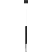 Sollux Hängeleuchte MOZAICA 1 schwarz/chrom 1xG9 8W Stahl 100x8x8cm