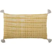 Bloomingville Blooming Ville Decia Kissen | Gelb | Recycelte Baumwolle | 82052412