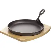 Cosy & Trendy Gusseisenplatte Mit Holzunterlage 22cm