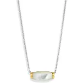 Ti sento Halsketten - 925er Sterlingsilber The Perlmutt Golden Pendant - Gr. unisize - in Silber - für Damen