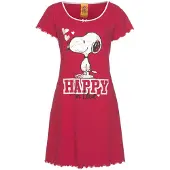 Peanuts Nachthemd mit Snoopy Print und Kräuselsäumen