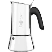 Bialetti Venus, Mokka-Kanne, Schwarz, Edelstahl, Edelstahl, 4 Tassen, Thermoplast, Venus