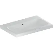 Geberit Aufsatzwaschtisch iCon 75x48cm, o HL, m ÜL, f Arbeitspl., we.