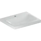 Geberit Waschtisch iCon Light 60x48cm, Hahnl. mit., o. ÜL, we. K-Tect