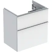Geberit 502.307.01.2, Weiß, Chrom, 2 Schublade(n), 592 mm, 416 mm, 615 mm