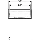 Geberit iCon Unterschrank für den Waschtisch, 1 Schublade, 59,2x24,7x47,6 cm, 502310, 502.310.JL.1