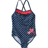 Playshoes Badeanzug "Herzchen" in Dunkelblau/ Bunt - 122/128