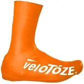 VeloToze Überschuh 2.0 lang orange M - wasserdichter Aero-Überschuh für kalte....