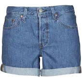 Levi's Blaue Damen-Jeans-Shorts: Stilvolle 5-Pocket-Hose mit Knöpfen