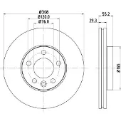 Hella Bremsscheibe PRO High Carbon 8DD 355 128-021