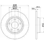 Hella Bremsscheibe [Hersteller-Nr. 8DD355104-171] für Audi