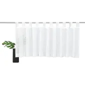 Gerster Scheibengardine "Silvana", beige (creme, grau), B:150cm H:50cm, Polyester, Gardinen, Scheibengardine, HxB: 50x150