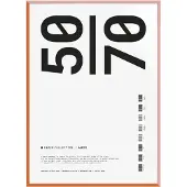 Paper Collective - Bilderrahmen, orange/pink, Eiche, 50 x 70 cm