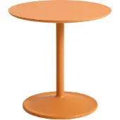 Muuto Soft Beistelltisch, Ø 48 cm, höhe 48 cm, orange laminat / orange