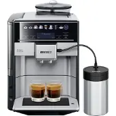 Siemens EQ.6 plus, Espressomaschine, 1,7 l, Kaffeebohnen, Gemahlener Kaffee, Eingebautes Mahlwerk, 1500 W, Schwarz, Edelstahl