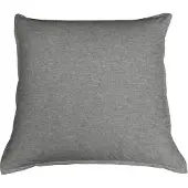 Schlafgut Uni-Jersey Melange Bettwäsche Kissenbezug einzeln 80x80 cm | titan - grau