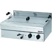 Bartscher Fritteuse BF 21E, 101412, XXL, 6800 Watt, Edelstahl, mit Ablasshahn, 21 Liter