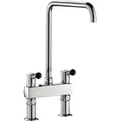 Delabie Stand MBatt. 2-Lochbrg. 100l/min,Schwenkausl.D22 L300 H380mm