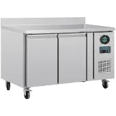 Polar Serie U 2-türiger Edelstahlgefrierschrank mit Spritzschutz 282Ltr