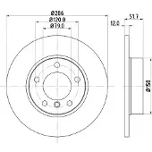 Hella Pagid Bremsscheibe PRO 8DD 355 102-561