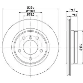 Hella Bremsscheibe PRO 8DD 355 106-571