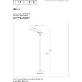 Lucide LED Stehleuchte Gilly in Weiß 5W 280lm