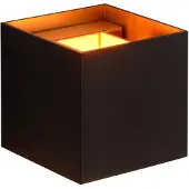 Lucide Eckige Wandleuchte Xio in schwarz, G9, mit verstellbarem Lichtkegel
