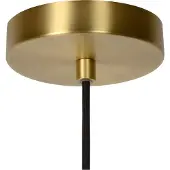 Lucide Maloto Retro Pendelleuchte Kugel Glas Gold Ø30cm Dimmbar