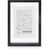 Vt wonen Fotorahmen vtwonen Wood Black 22 x 31 cm