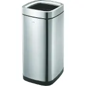 EKO - Laguna Abfalleimer Open Top 35 Liter - Stainless steel Plastic - Matt Edelstahl
