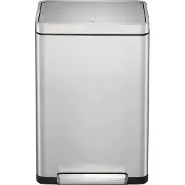 EKO - X-Cube Treteimer 45 Liter - Stainless steel Polypropylene - Matt Edelstahl