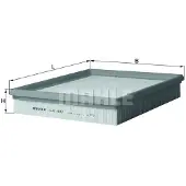 MAHLE ORIGINAL Luftfilter LX 432 für Opel Omega A Caravan