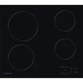 Indesit RI 161 C, Schwarz, Integriert, 60 cm, Keramik, Glaskeramik, 4 Zone(n)