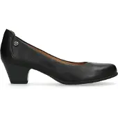 No Stress Schwarze Lederpumps mit kleinem Absatz | Größe 41