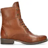 Manfield Cognacfarbene Schnürstiefel aus Leder | Größe 39