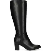 Manfield Hohe schwarze Stiefel aus Leder | Größe 38
