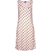 Vivance Nachthemd pink Gr. 32/34 für Damen. Rundhals und Allover-Druck, Print. Bequem